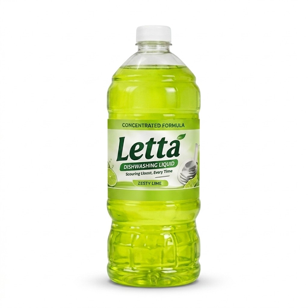 Letta Dishwash Liquid – Zesty Lime 1000ml
